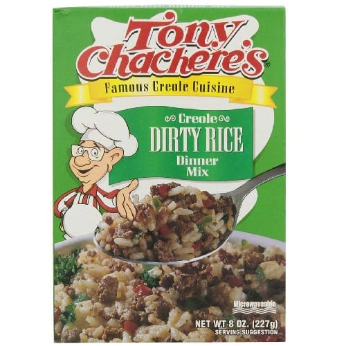 Tony Chachere's Creole Dirty Rice Dinner Mix - Case Of 12 - 8 Oz