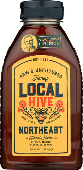 Local Hive Raw & Unfiltered Northeast Honey, 16 Oz