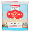 Miss Jones Baking Co: Frosting Vanilla Org, 11.29 Oz