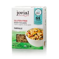 Jovial - Gluten Free Brown Rice Pasta - Farfalle - Case Of 12 - 12 Oz.