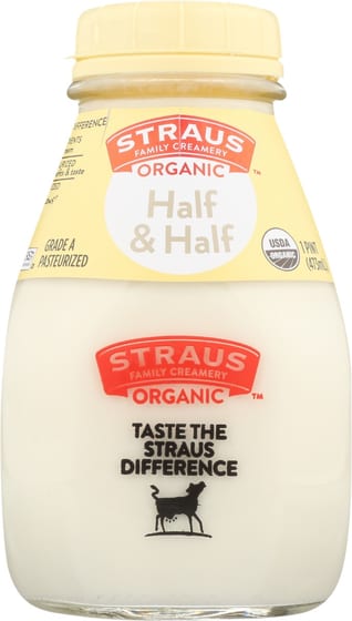 Straus Organic Half And Half, 16 Oz