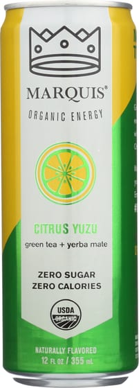 Marquis Citrus Yuzu Energy Drink, 12 Oz