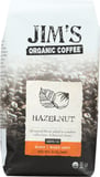 Jim's Organic Coffee: Hazelnut Ground, 12 Oz