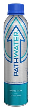Pathwater Purified Water Aluminum Bottle, 25 Fo