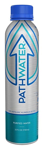 Pathwater Purified Water Aluminum Bottle, 25 Fo