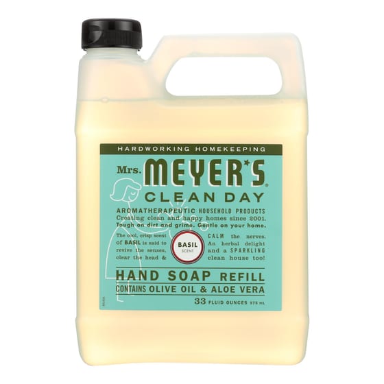 Mrs. Meyer's Clean Day - Liquid Hand Soap Refill - Basil - 33 Fl Oz.
