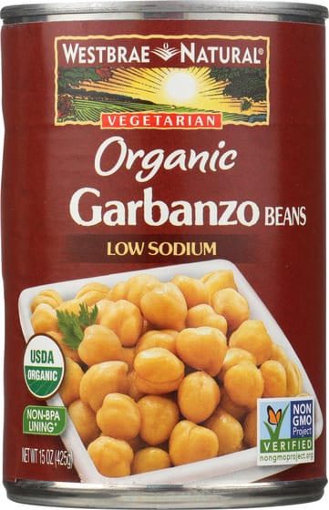 Westbrae Natural Vegetarian Organic Garbanzo Beans, 15 Oz