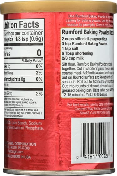 Rumford Baking Powder, 8.1 Oz