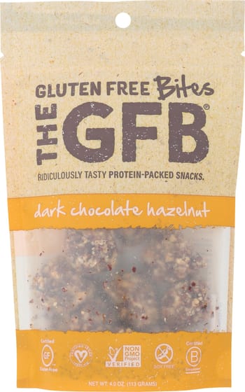 The Gfb: Bites Drk Choc Hzlnut (4.000 Oz)