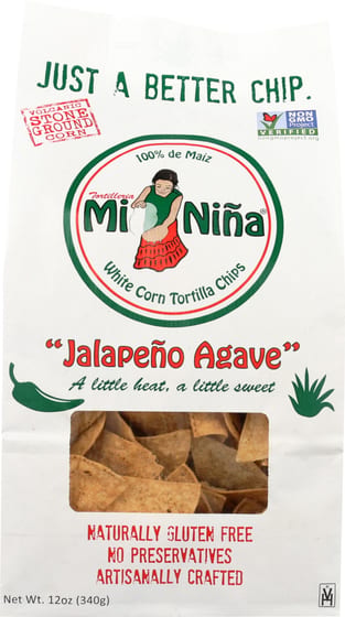 Mi Nina Tortilla Chip Jalapeno Agave, 12 Oz