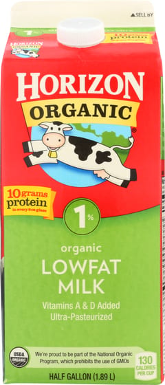 Horizon: Organic 1% Low Fat Milk, 64 Oz