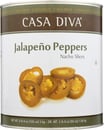 Casa Diva Jalapeno Pepper Sliced, 105 Oz