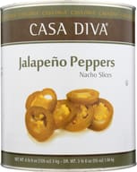 Casa Diva Jalapeno Pepper Sliced, 105 Oz