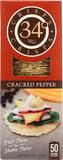 34 Degrees Cracked Pepper Crispbread, 4.5 Oz