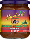 Sadie: Salsa Hot Roasted Green Chile, 16 Oz