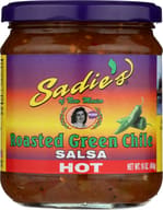 Sadie: Salsa Hot Roasted Green Chile, 16 Oz