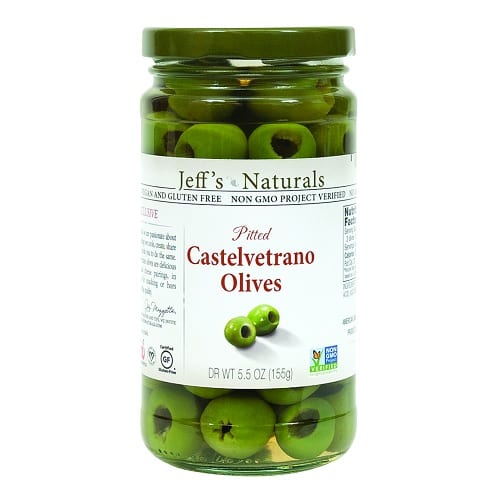 Jeff's Garden - Castelvetrano Olives - Pitted - Case Of 6 - 5.5 Oz.