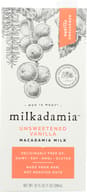 Milkadamia: Unsweetened Vanilla Macadamia Milk, 32 Fo