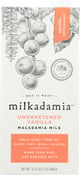 Milkadamia: Unsweetened Vanilla Macadamia Milk, 32 Fo