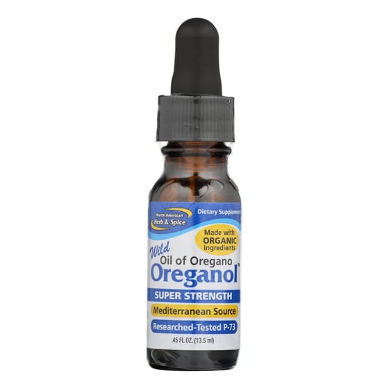 North American Herb And Spice Oreganol Oil Of Oregano Super Strength - 0.45 Fl Oz