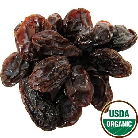 Bulk Dried Fruit 100% Organic Raisins Thompson - Single Bulk Item - 5lb