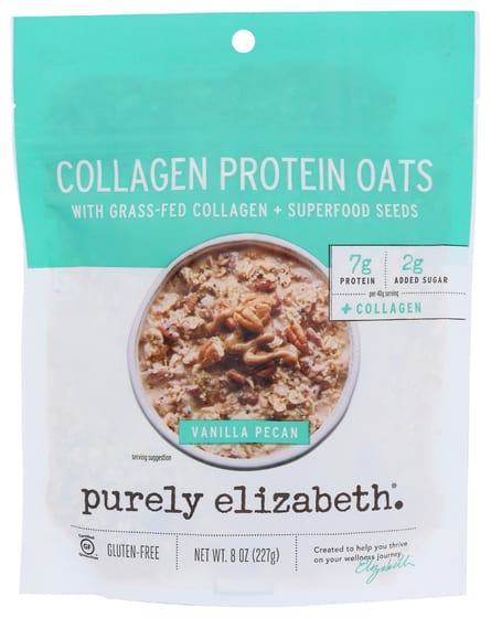 Purely Elizabeth: Collagen Oat Vnilla Pecan, 8 Oz