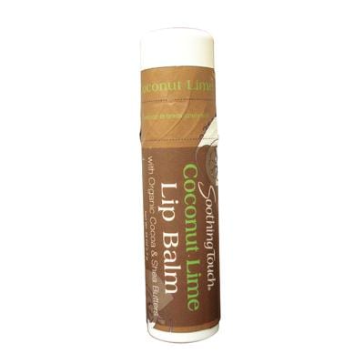 Soothing Touch Lip Balm - Organic Coconut Lime - Case Of 12 - .25 Oz