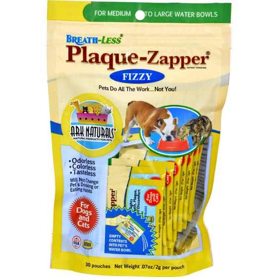 Ark Naturals Breath Less Plaque Zapper Fizzy Medium To Large Pets 30 Count