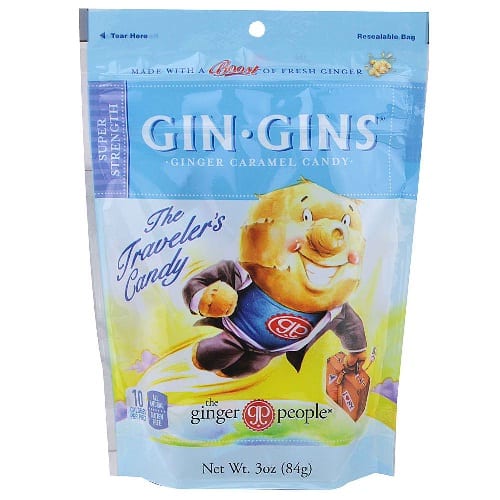 Ginger People - Gin Gins Ginger Candy - The Traveler's Candy - Case Of 12 - 3 Oz.