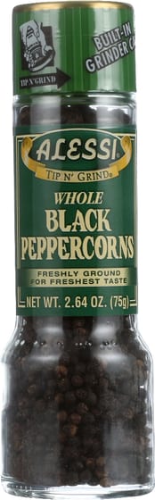 Alessi: Whole Black Peppercorns, 2.64 Oz