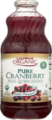 Lakewood Organic: Pure Cranberry Juice, 32 Oz