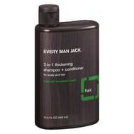 Every Man Jack 2 In 1 Shampoo Plus Conditioner - Thickening - Scalp And Hair - Fine Or Thinning Hair - 13.5 Oz