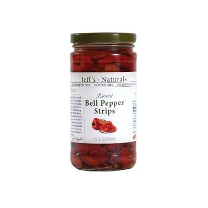 Jeff's Natural Jeff's Natural Bell Pepper Strip - Bell Pepper Strips - Case Of 6 - 12 Oz.