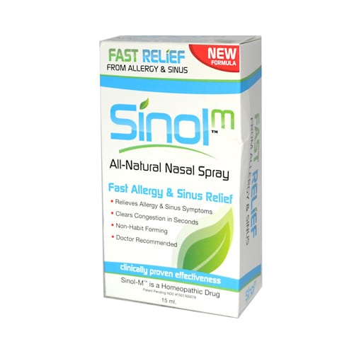 Sinol Sinol-M Homeopathic Allergy And Sinus Relief 15 Ml