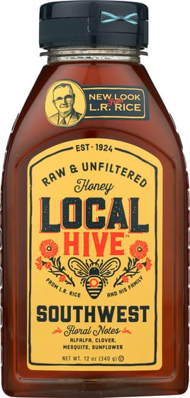 Local Hive Raw And Unfiltered Southwest Honey, 12 Oz