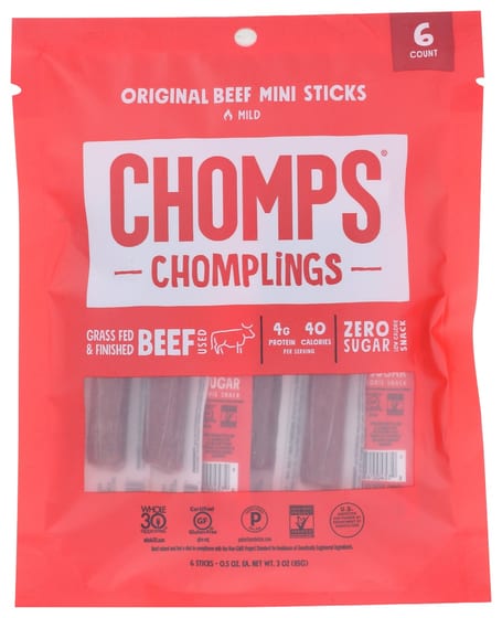 Chomps: Original Beef 6ct Bag, 3 Oz