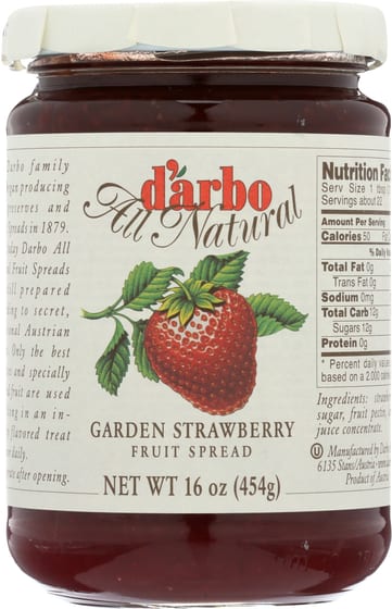 Darbo: Garden Strawberry Fruit Spread, 16 Oz