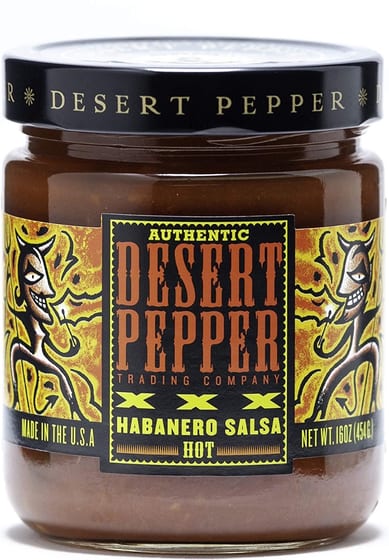 Desert Pepper: Salsa Xxx Rstd Habanero, 16 Oz