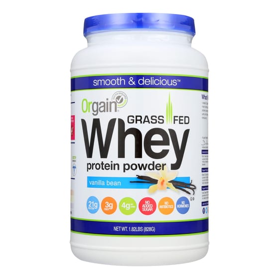 Each Serving Of Orgain Grass Fed Whey Protein - 1 Each - 1.82 Lb