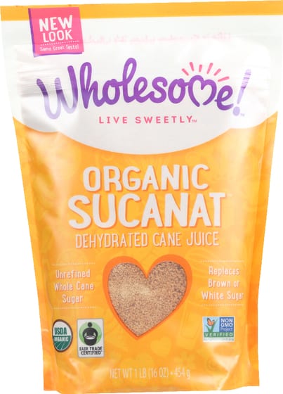 Wholesome: Sucanat Organic Whole Cane Sugar, 16 Oz