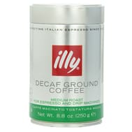 Illy Caffe Coffee Coffee - Espresso And Drip - Ground - Medium Roast - Decaf - 8.8 Oz - Case Of 6