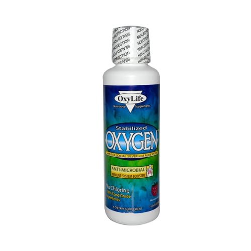 Oxylife Stabilized Oxygen With Colloidal Silver And Aloe Vera Mountain Berry (16 Fl Oz)