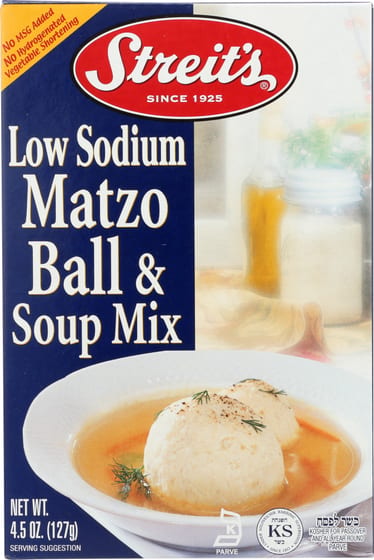Streits: Matzo Ball Soup Low Sodium, 4.5 Oz
