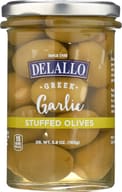 Delallo Garlic Stuffed Olives, 5.8 Oz