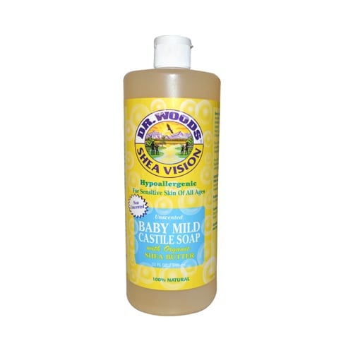 Dr. Woods Shea Vision Pure Castile Soap Baby Mild Organic Shea Butter (32 Fl Oz)