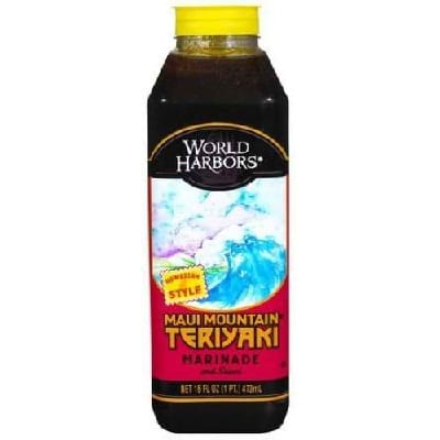 World Harbor Maui Mountain Teriyaki Marinade And Sauce - Case Of 6 - 16 Fl Oz.