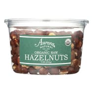 Aurora Natural Products - Organic Raw Hazelnuts - Case Of 12 - 9 Oz.