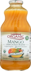 Lakewood Organic: Mango 100% Juice Blend, 32 Oz