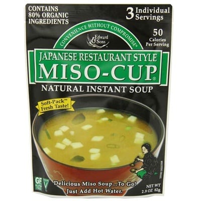 Edward And Sons Miso Cup Soup - Japanese Restaurant Style - Case Of 6 - 2.9 Oz.