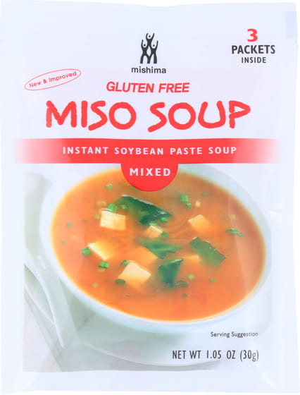 Mishima: Miso Soup Instant Soybean Paste Mixed, 1.05 Oz